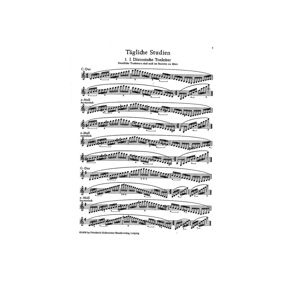 Baermann, Tägliche Studien op.63 View 1