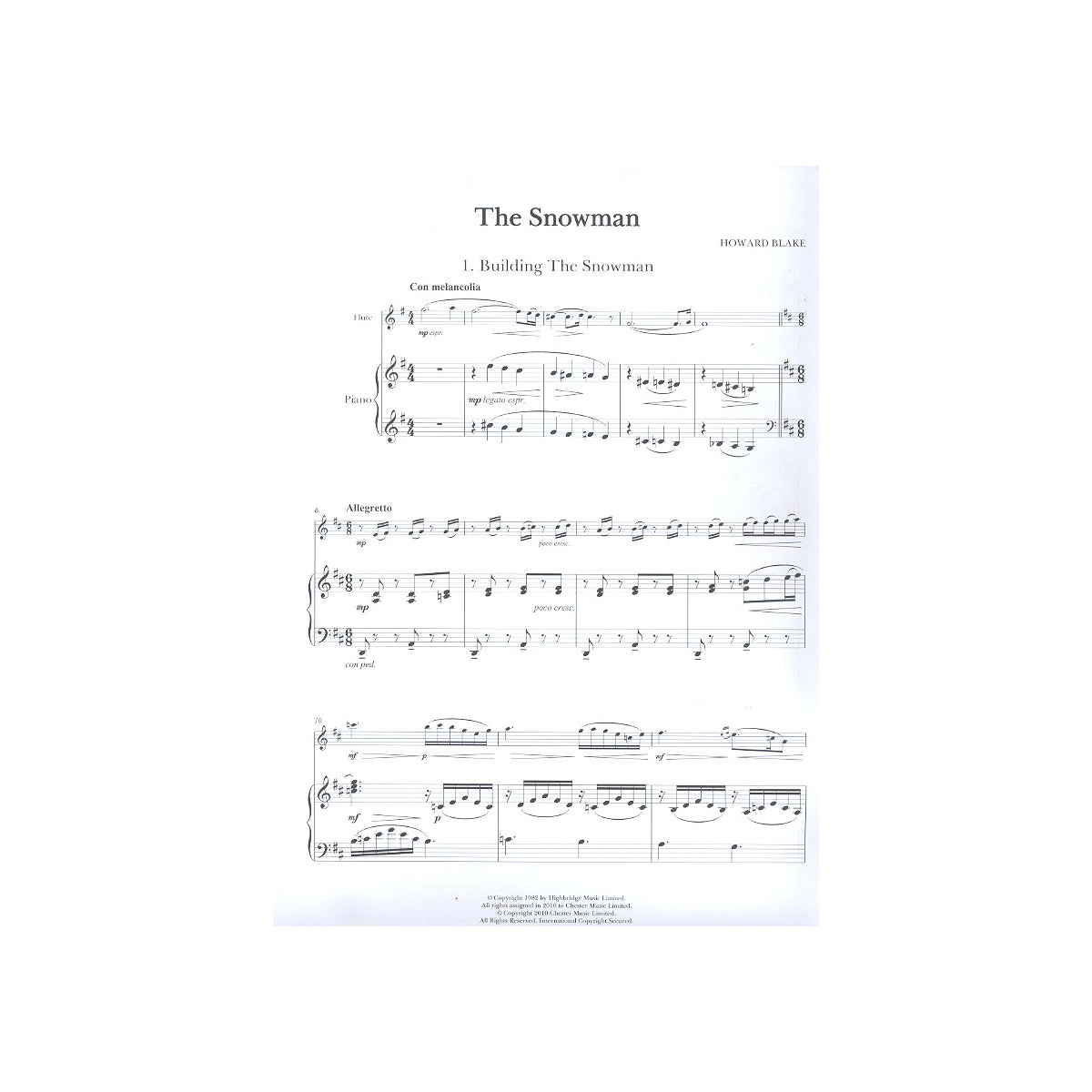Blake, The Snowman Suite