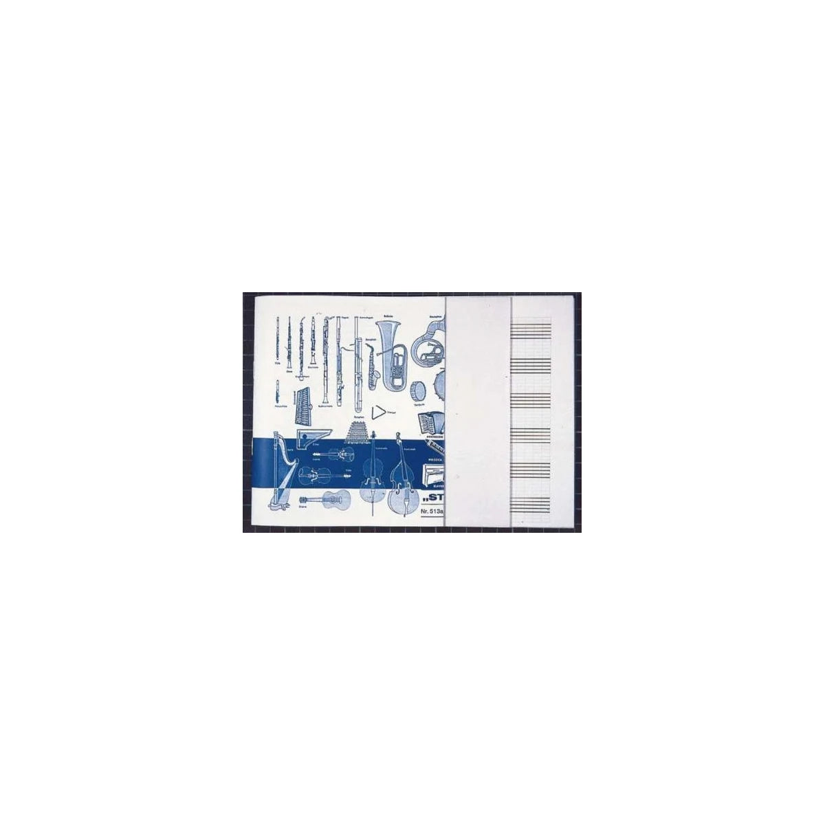 NOTENHEFT DIN A 5, QUER, 6 SYSTE(mit Hilfsl View 2
