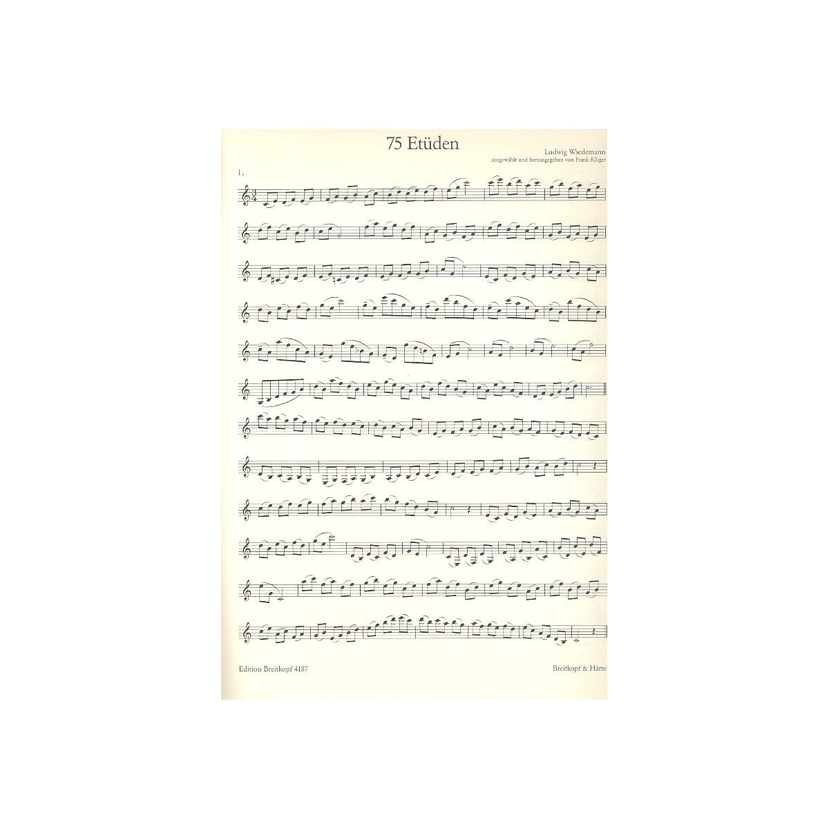 Wiedemann, 75 Etüden View 1