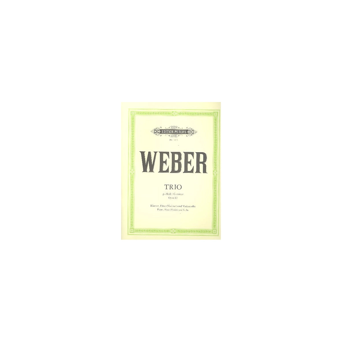 Weber, Klaviertrio Klav.,Fl.,Vc.
