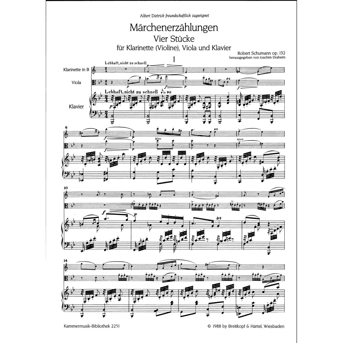 Schumann, Märchenerzählungen op.132 View 1