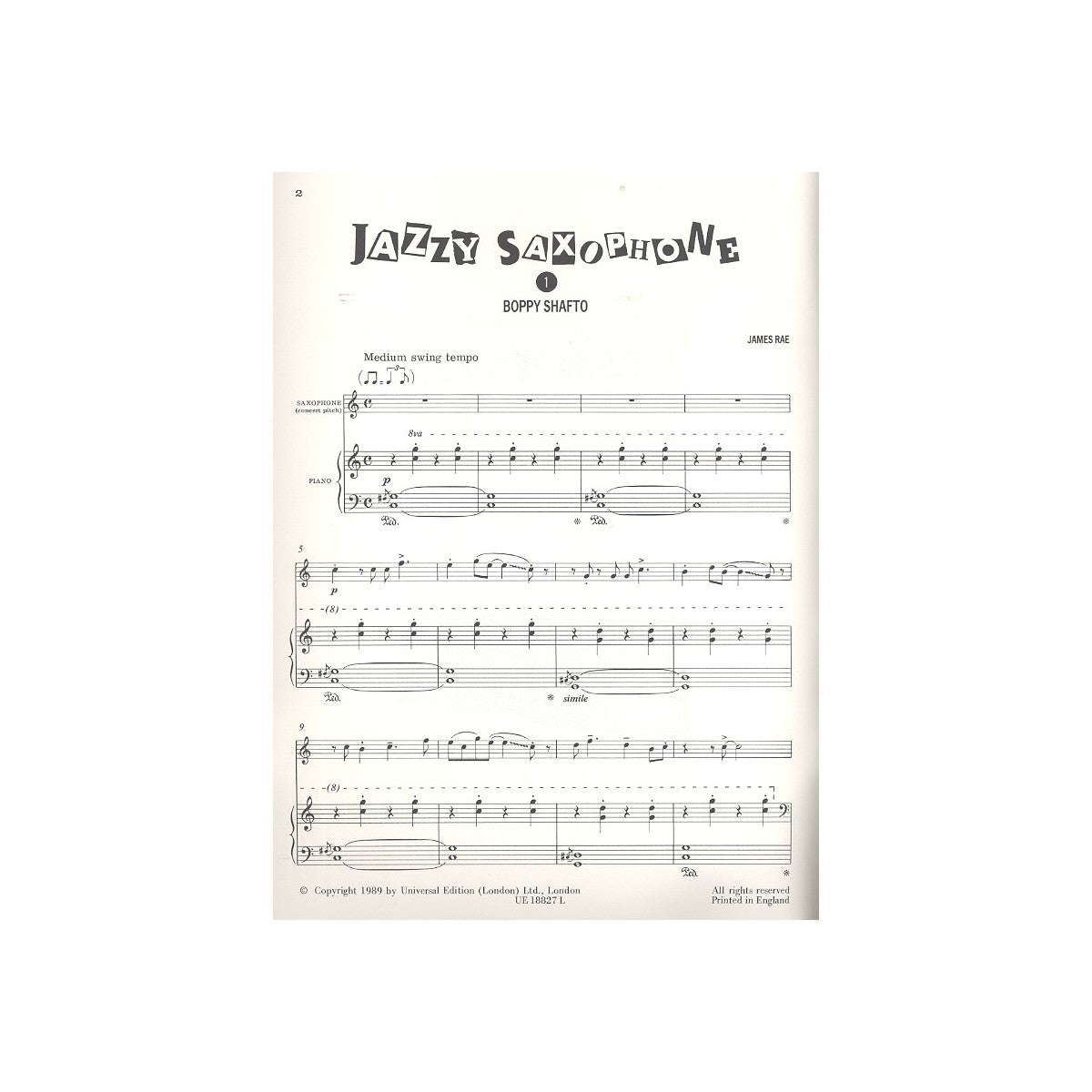 Rae, Jazzy saxophone 1 View 2