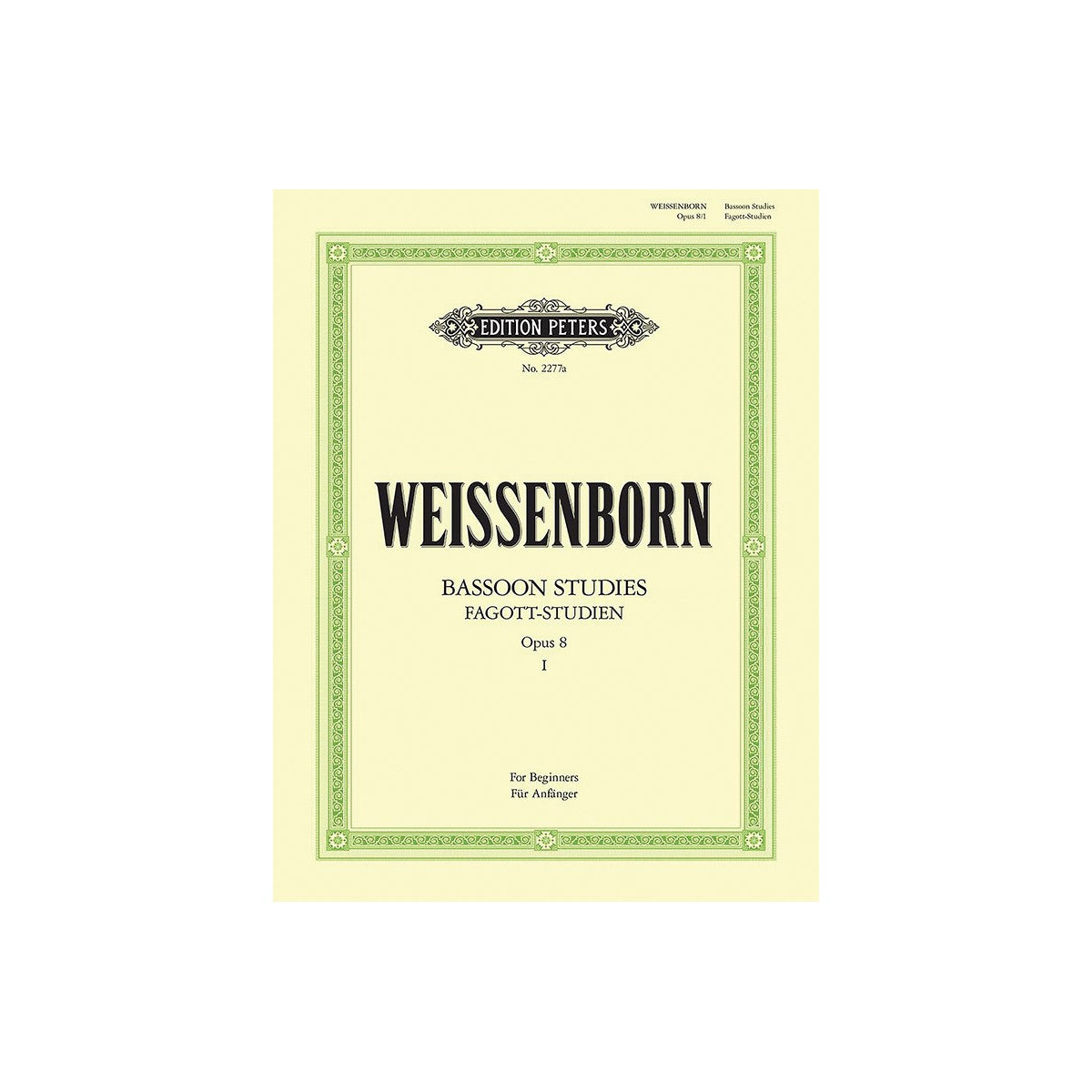 Weissenborn, Fagott-Studien op.8 Band 1 View 1