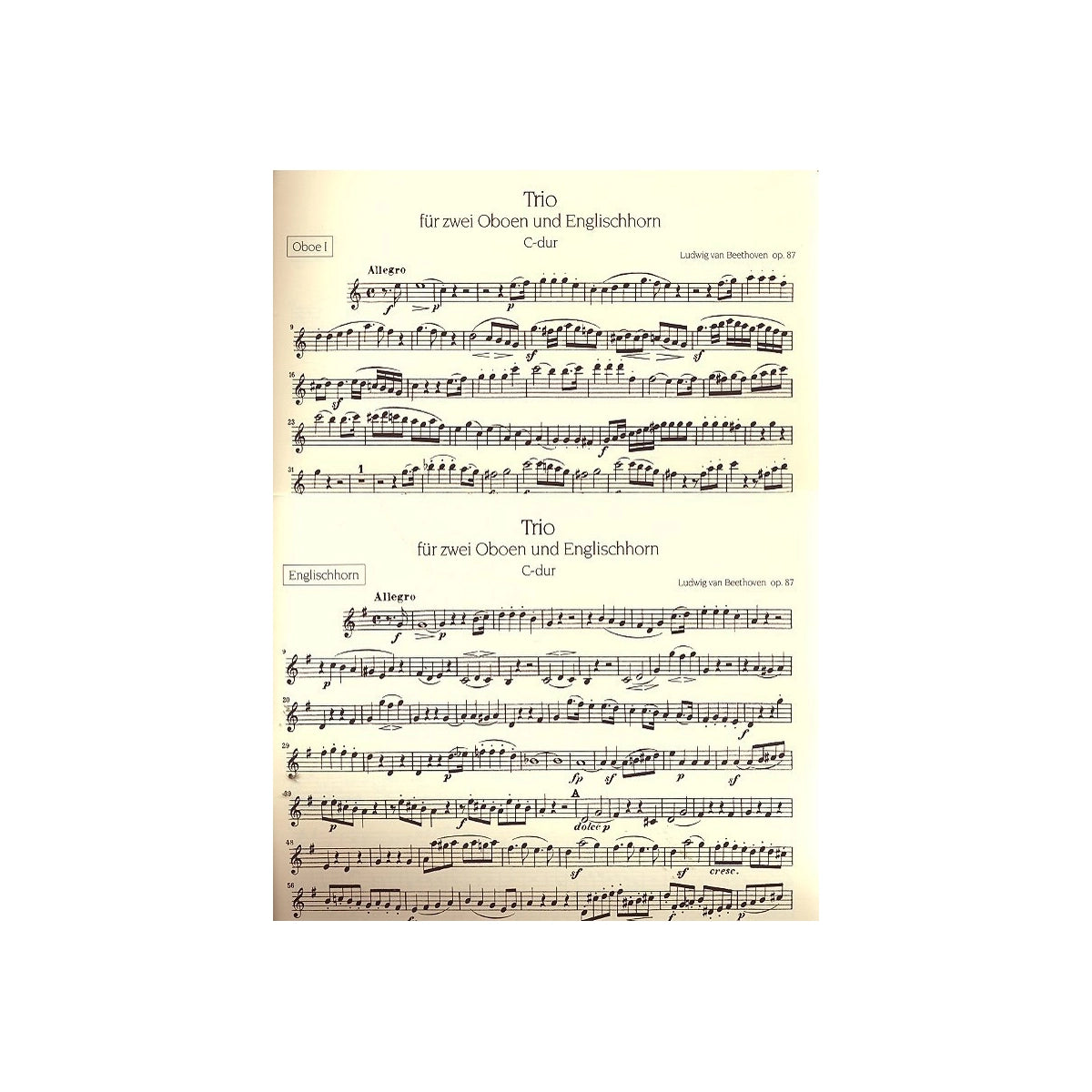 Beethoven, Trio op.87