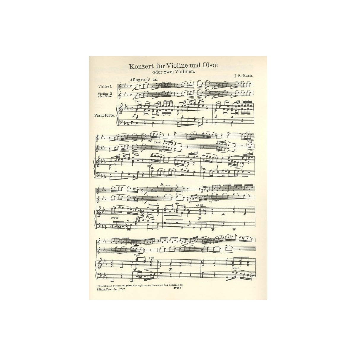 Bach, Konzert c-moll für Vl.&Oboe View 2