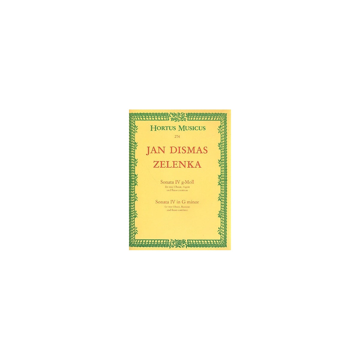 Zelenka, Sonata IV g-Moll - 2 Ob.,Fag.,Bc.