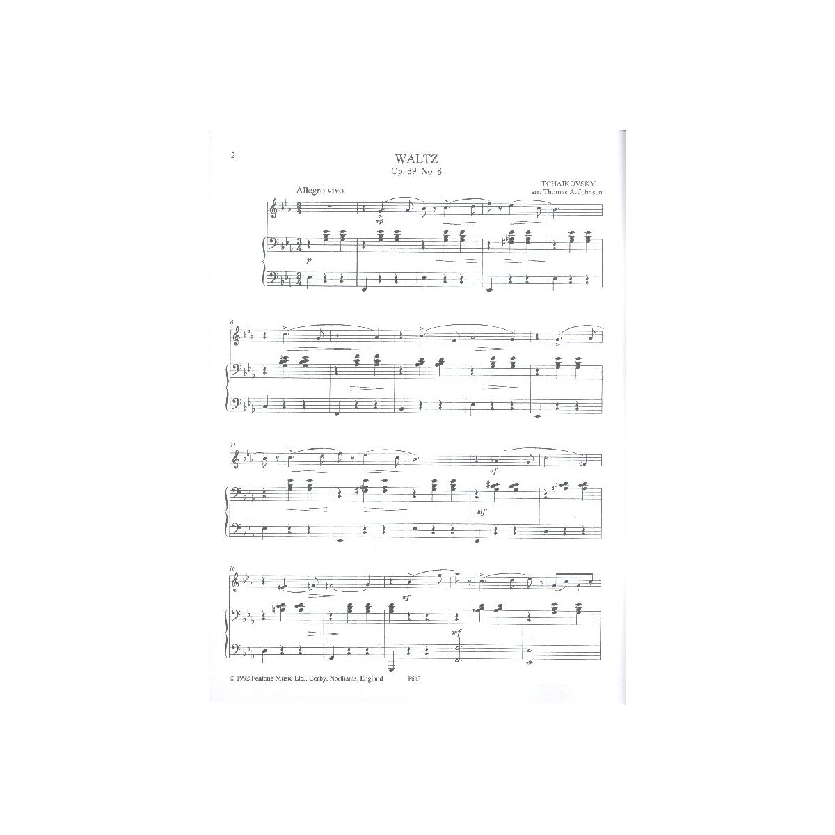 Tschaikowsky, Six Pieces View 1