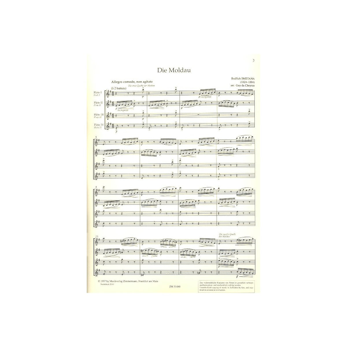Smetana, Die Moldau View 2