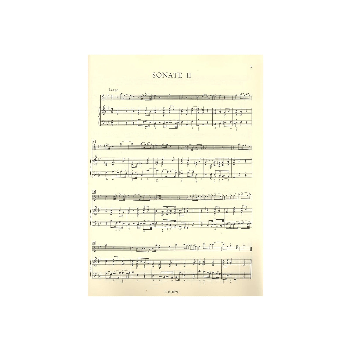 Telemann, 4 Sonaten TWV41: F2, B3, f1, C2 View 2