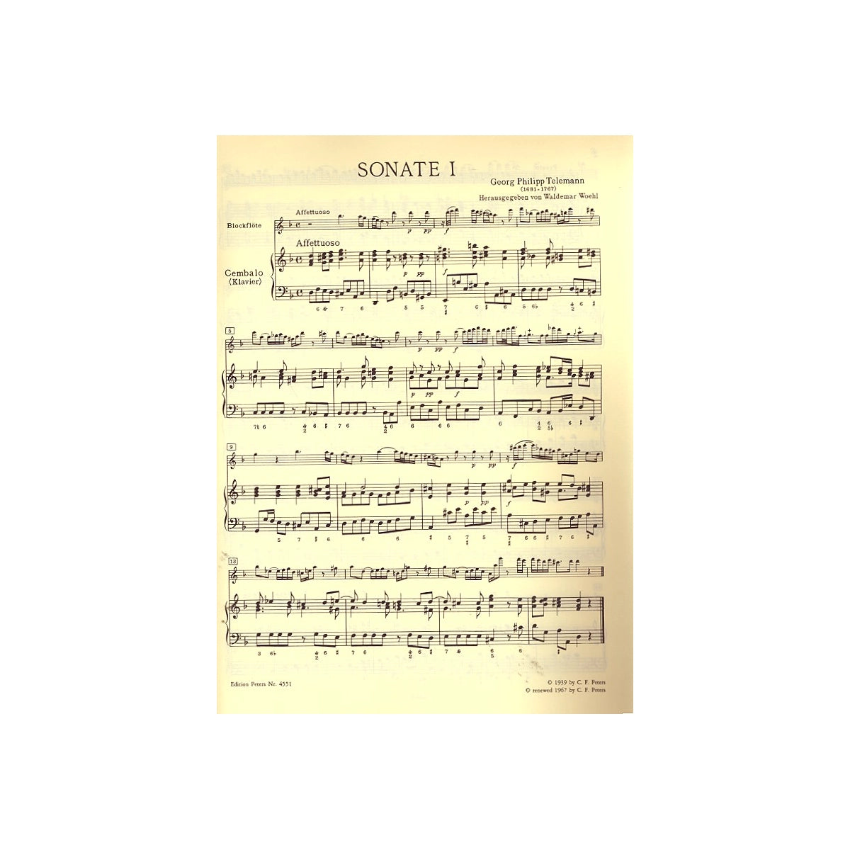 Telemann, 2 Sonaten TWV41: d4, C5