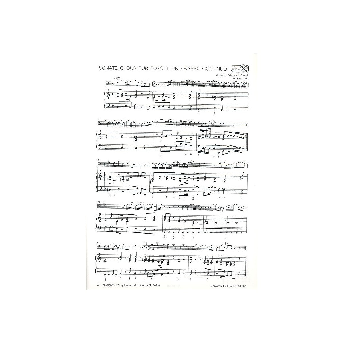 Fasch, Sonate C-Dur View 2