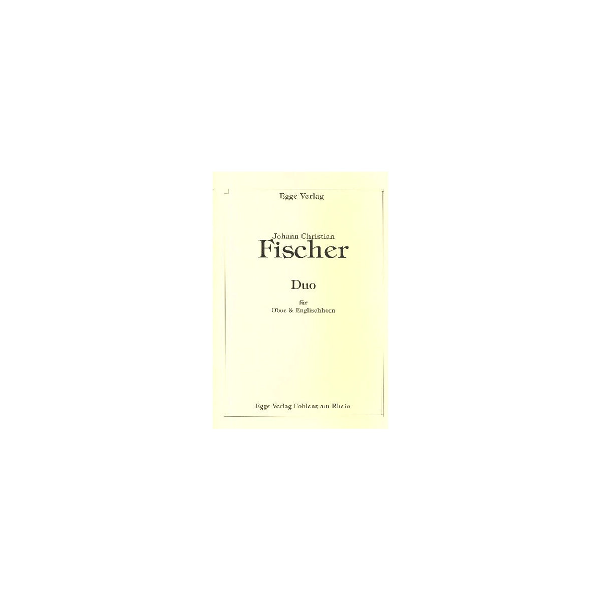 Fischer, Duo für Oboe & Engl.horn