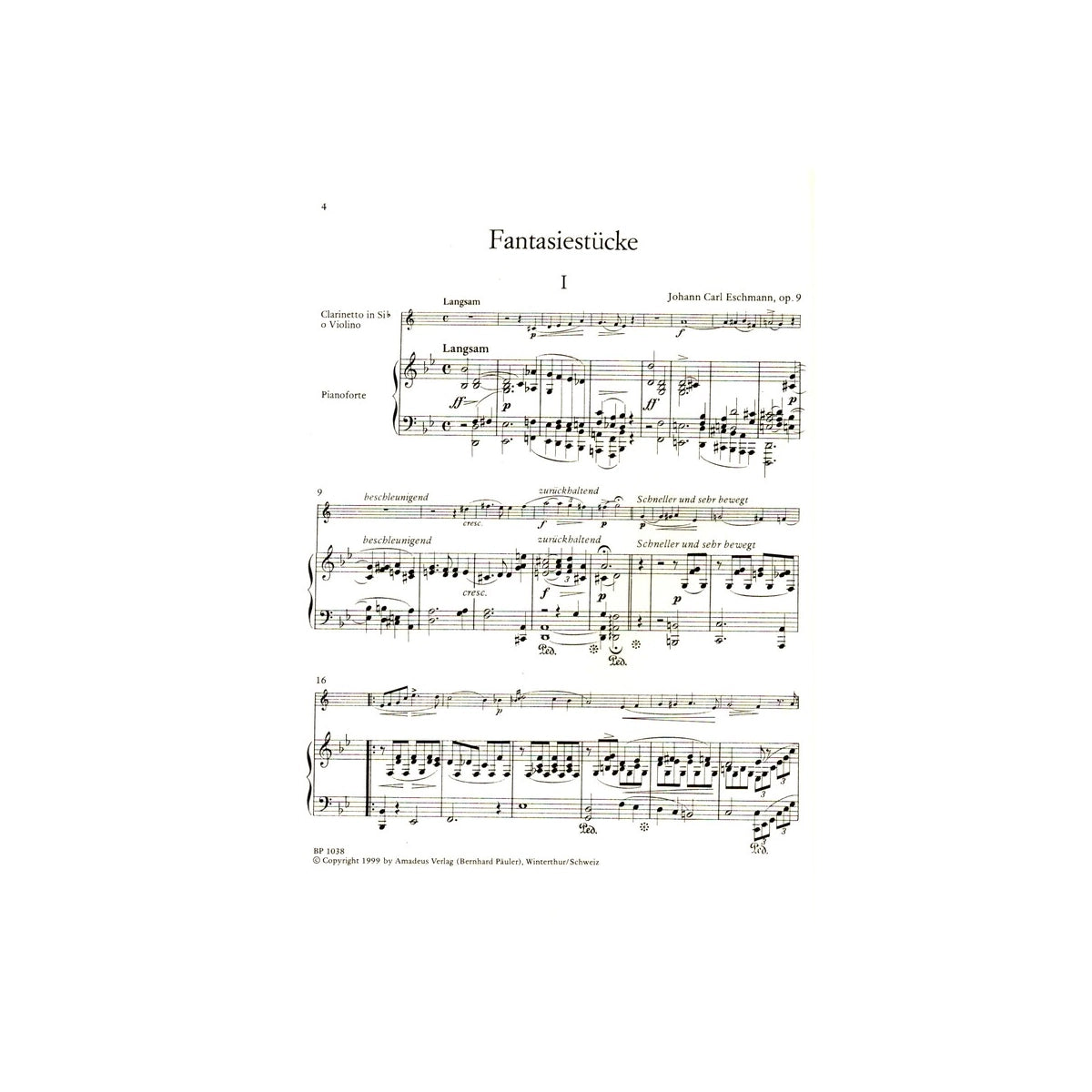 Eschmann, 2 Fantasiestücke