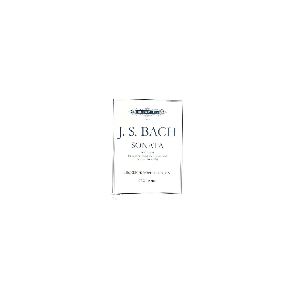 Bach, Sonate G-Dur BWV 1032