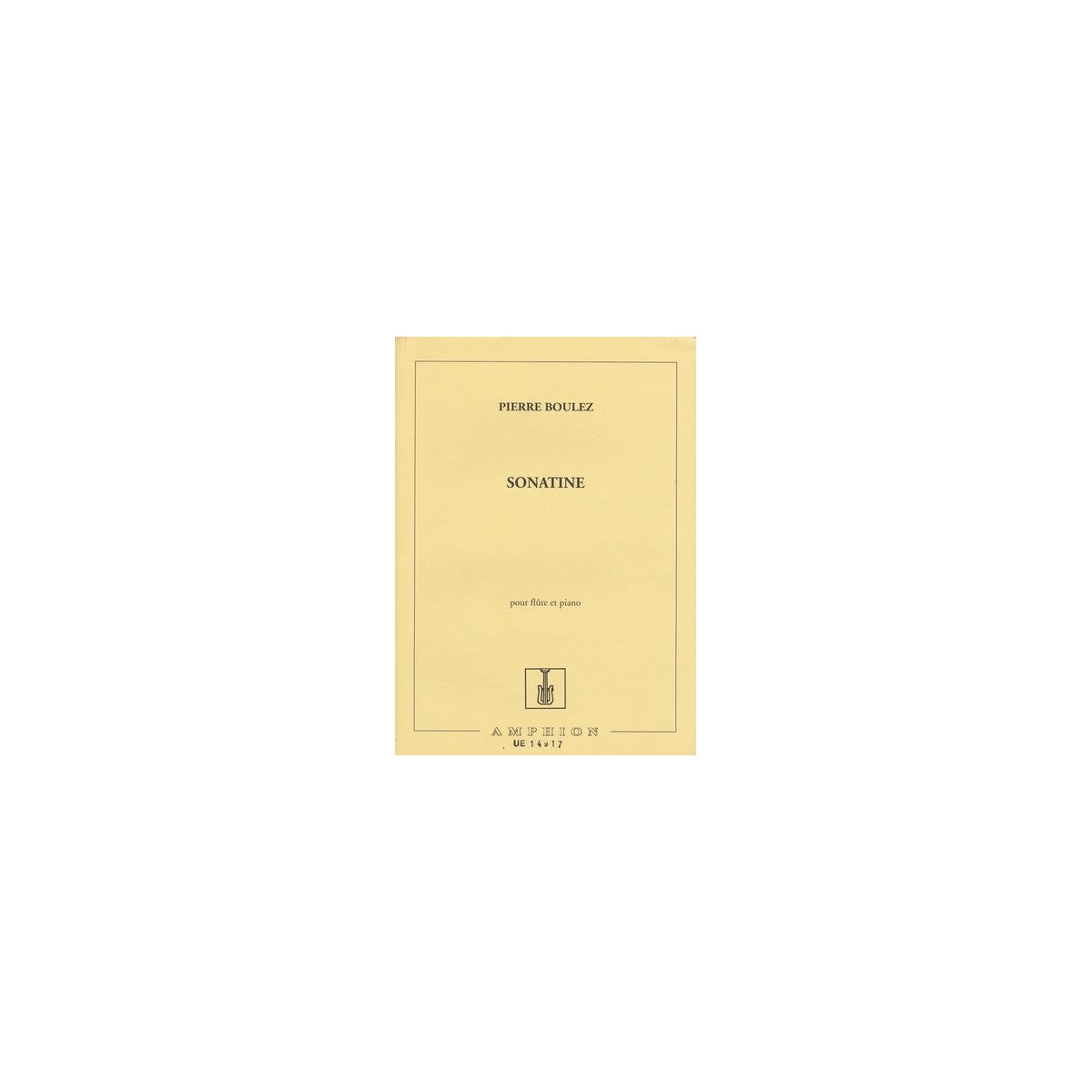 Boulez, Sonatine View 1