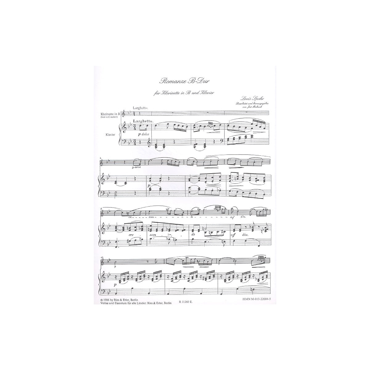 Spohr, Romanze B-Dur View 2