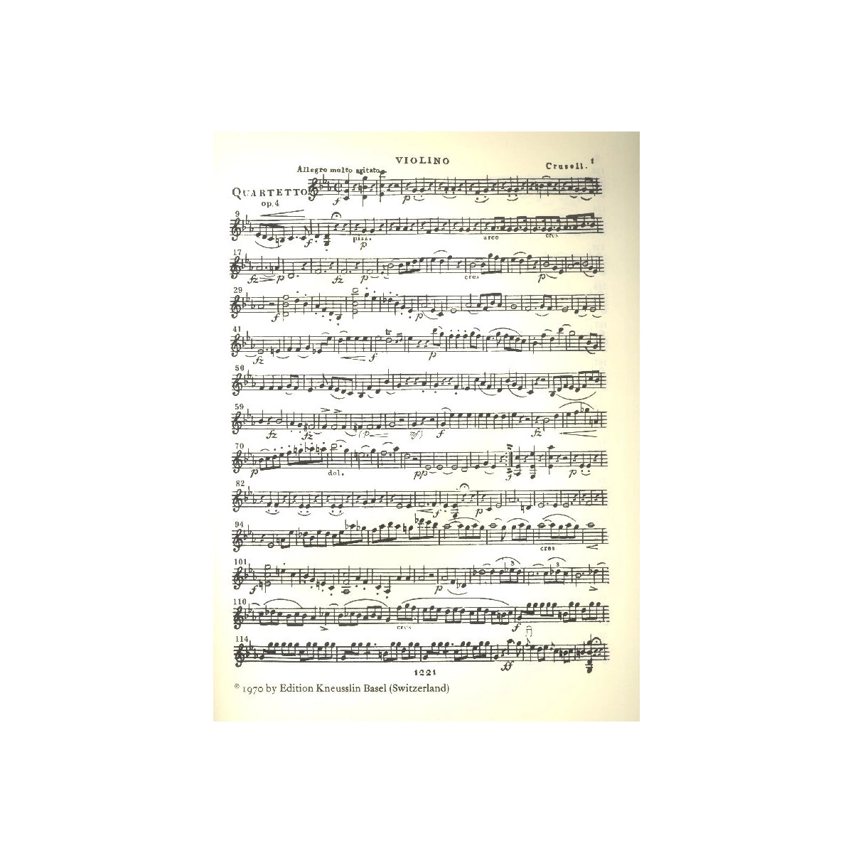 Crusell, Quatuor op.4 c-Moll View 2