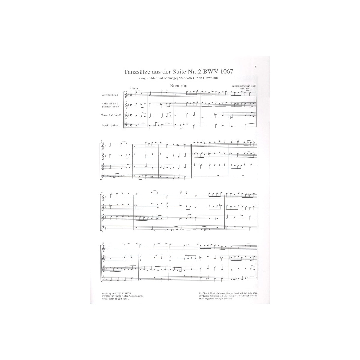 Bach, Tanzsätze aus der Suite Nr.2