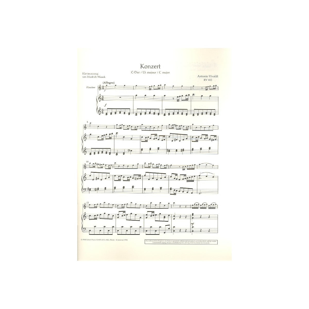 Vivaldi, Konzert C-Dur RV443 PV79 View 2