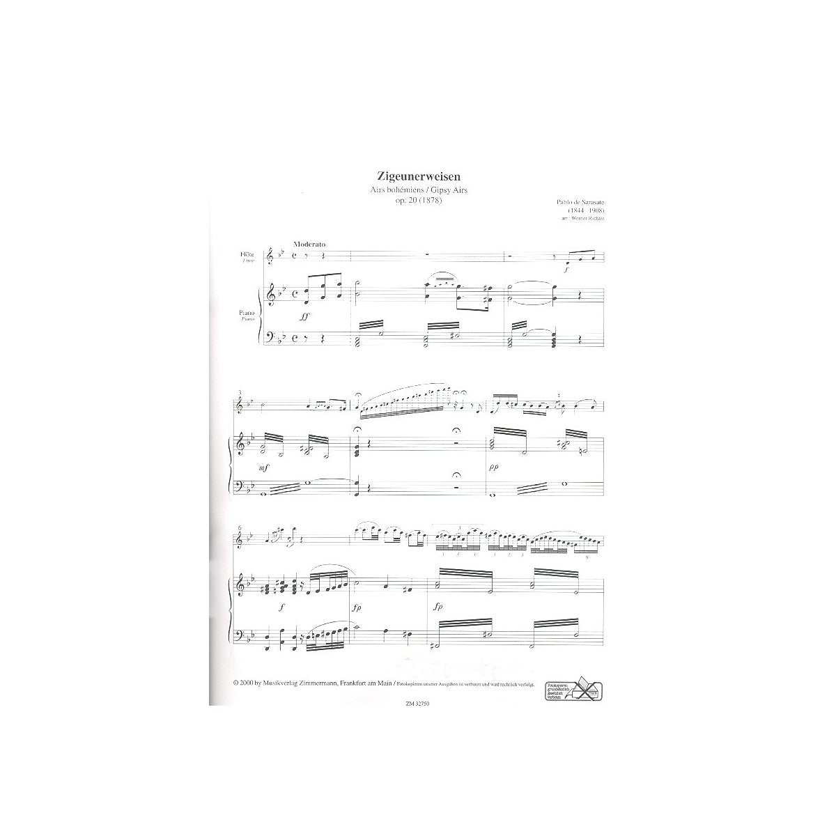 Sarasate, Zigeunerweisen op.20-8983 View 1