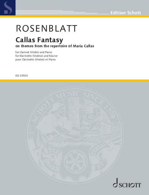 Rosenblatt, Alexander Callas Fantasy für Klar