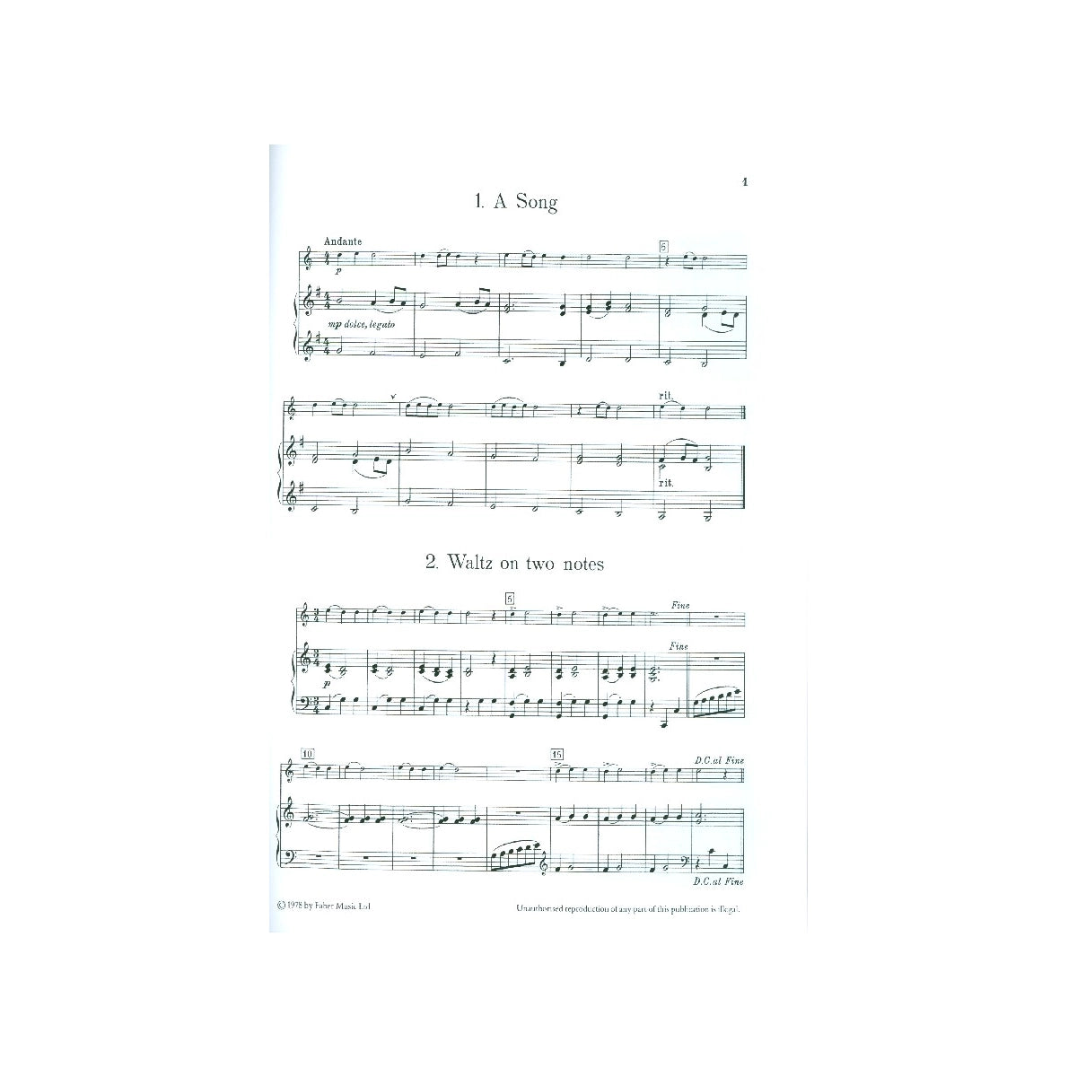 Bergmann, First book of treble recorder