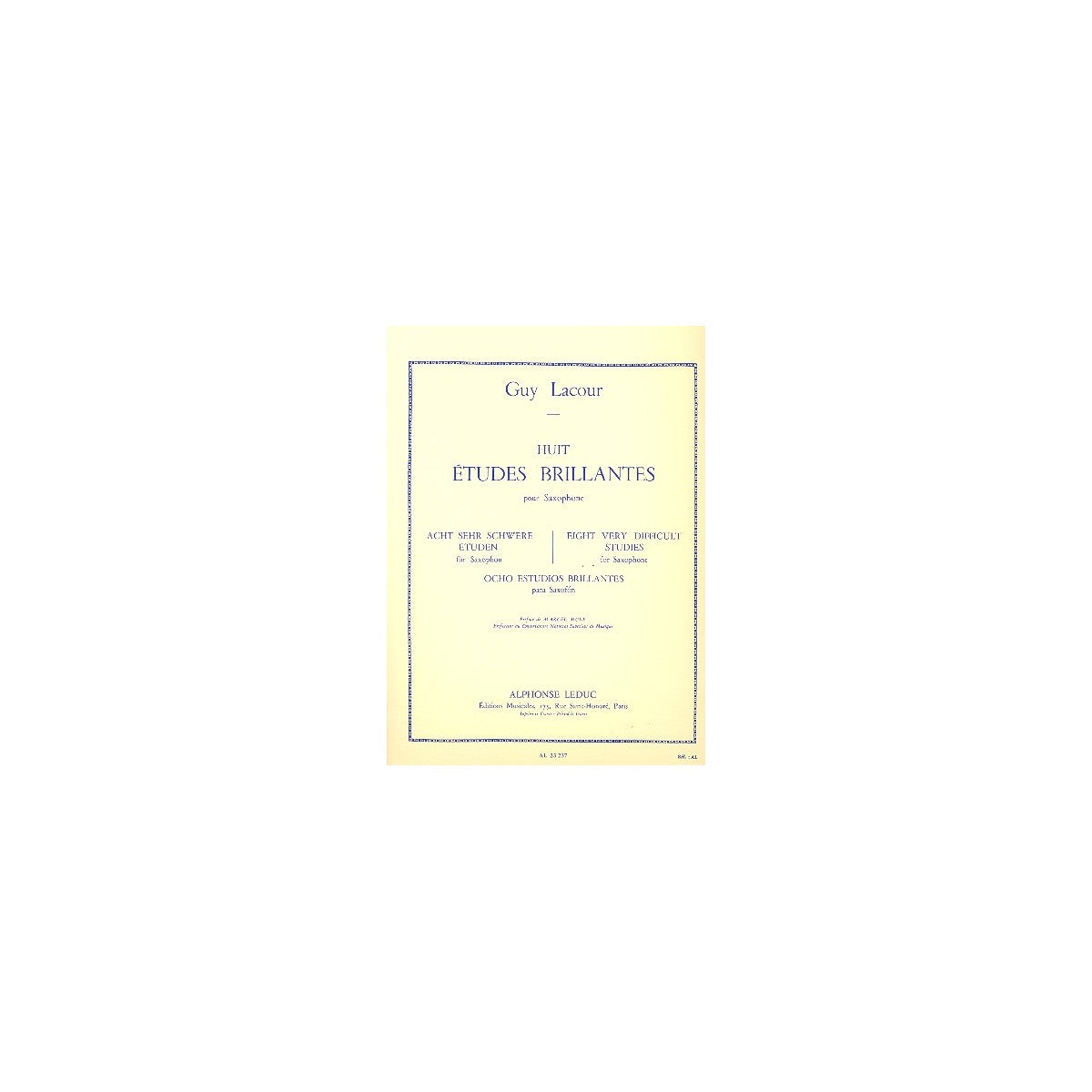 Lacour, 8 études brillantes View 1