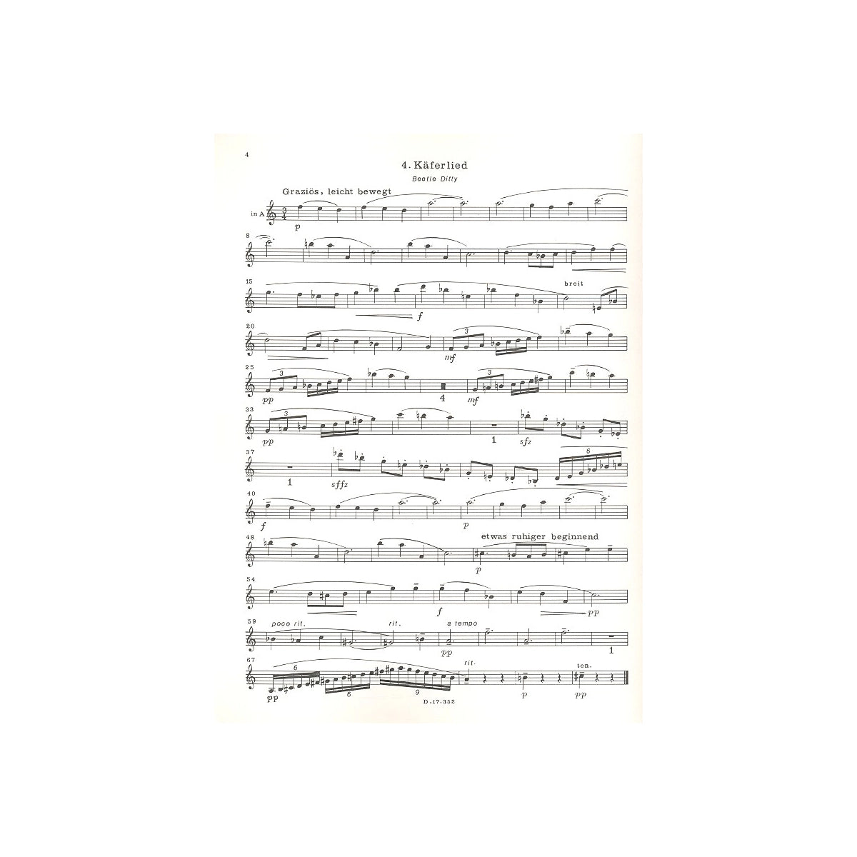 Zemlinsky, Vier Fantasien op.9