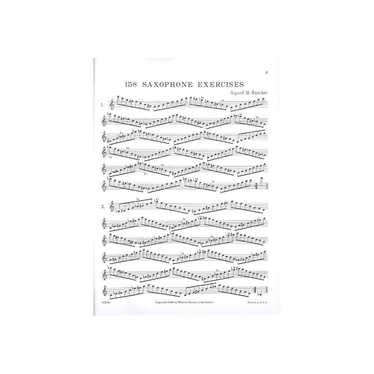 Rascher, 158 Saxophone Exercises View 1