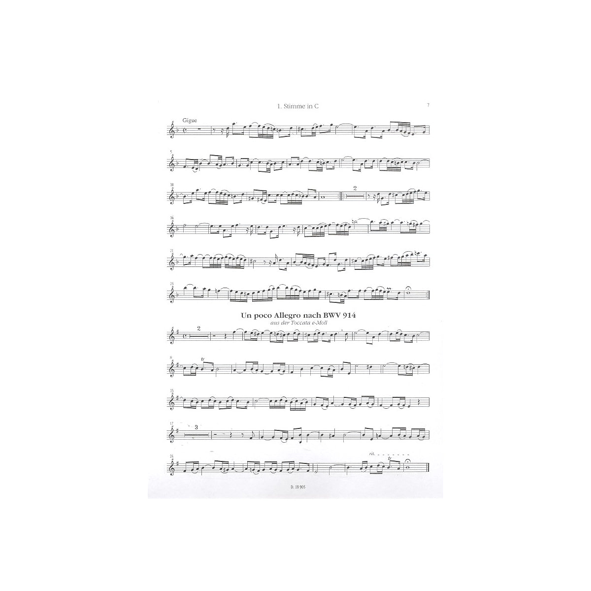 Bach, 6 Meisterwerke - Part. & Stimmen