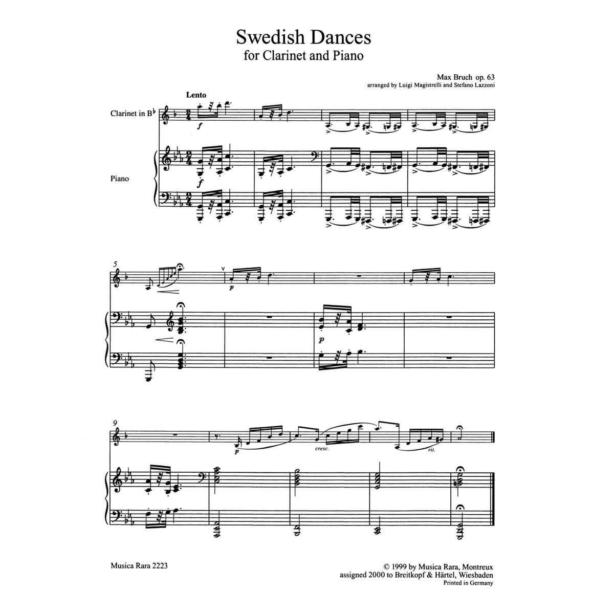 Bruch, Swedish dances op. 63
