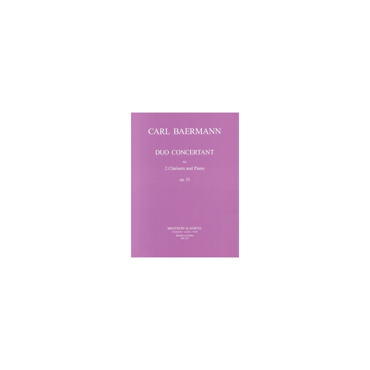 Baermann, Duo concertant op.33 View 1