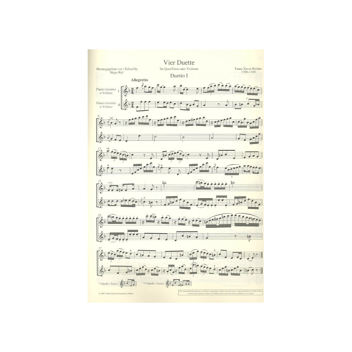 Richter F.X., 4 Duette View 1