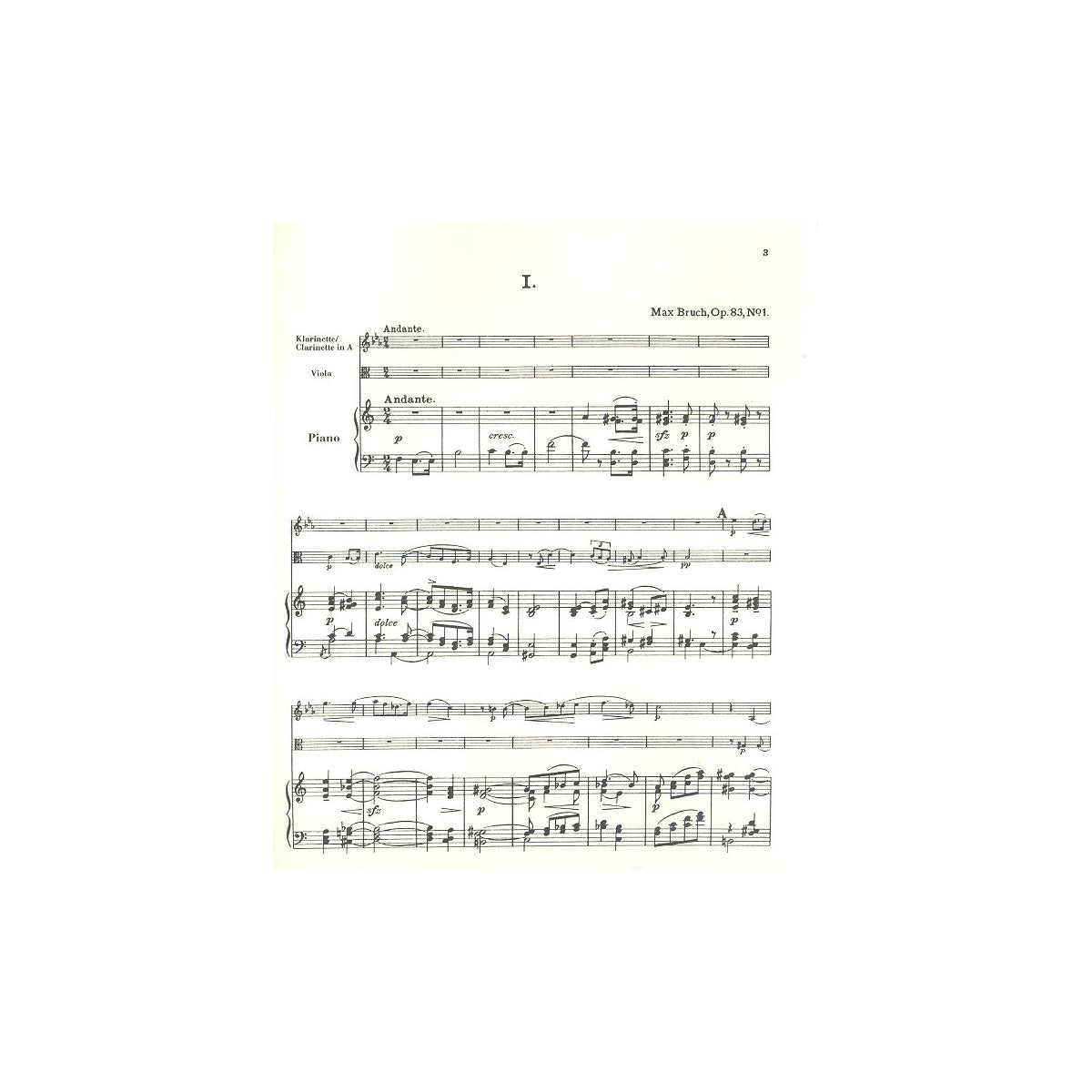 Bruch, 8 Stücke Nr.1 a-Moll op.83 View 2