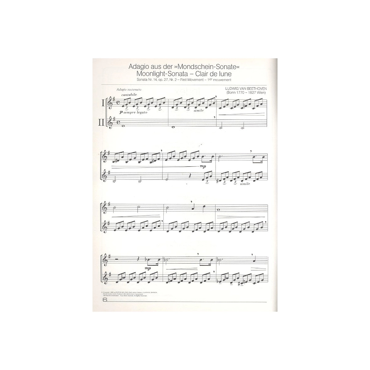 Beethoven for clarinet