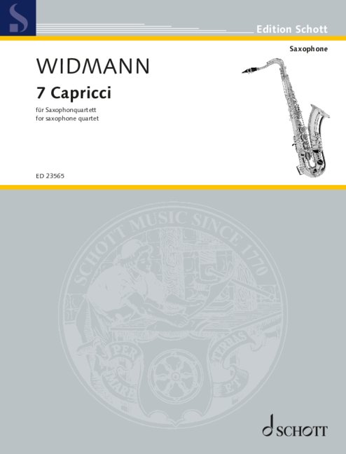 Widmann, Jörg 7 Capricci für Saxophonquartett