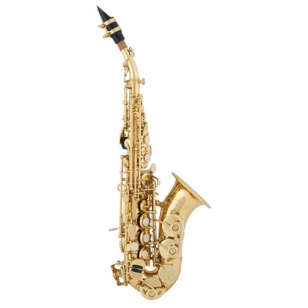 SOPRANSAXOPHON GEBOGEN, GOLDLACK